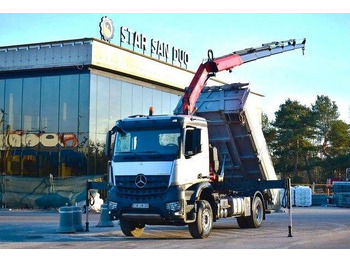 Лизинг на Mercedes-Benz AROCS 1843 4x2 FASSI F 185 EURO 6 KIPPER cran Mercedes-Benz AROCS 1843 4x2 FASSI F 185 EURO 6 KIPPER cran: снимка 1