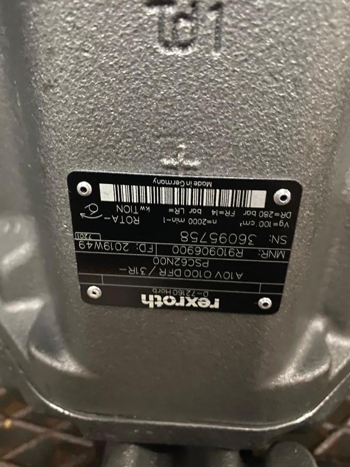 Нови Хидравлична помпа за Строителна техника BOSCH / REXROTH A10VO100 DFR / 31R-PSC62N00 R910906900: снимка 2