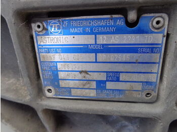 Скоростна кутия за Камион ZF gearbox 12AS2331TD 12AS2331 TD: снимка 5