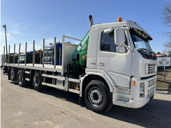 Камион с кран Volvo FM 400 8x2 PLATFORM (7m) + CRANE HMF 1460 K3 - 234.000km - LIFT + STEERING AXLES - EURO 3 - I-SHIFT - BE TRUCK: снимка 3