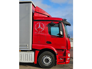 Камион с брезент Mercedes-Benz ACTROS 1830/1827/1832/FIRANKA/WINDA/DO BYDŁA/DO ŻYWCA/18 EUROPALET/AUTOMAT/Z NIEMIEC/2017/DUŻA ŁADOWNOŚĆ: снимка 4