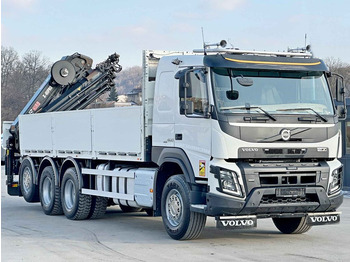 Камион с кран, Бордови камион Volvo FMX 460  HIAB X - HIPRO 302 EP - 5 + FUNK/ 8x4: снимка 4