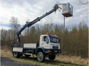 Автовишка MAN 18.280 4x4 HIAB 166 Road RAIL Two way Schiene: снимка 3