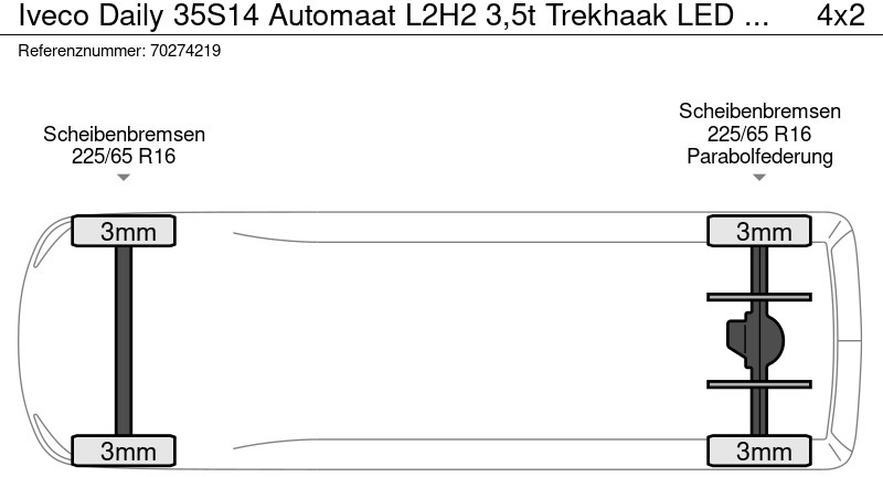 Лизинг на Iveco Daily 35S14 Automaat L2H2 3,5t Trekhaak LED ACC L2 12m3 Airco Trekhaak Iveco Daily 35S14 Automaat L2H2 3,5t Trekhaak LED ACC L2 12m3 Airco Trekhaak: снимка 18