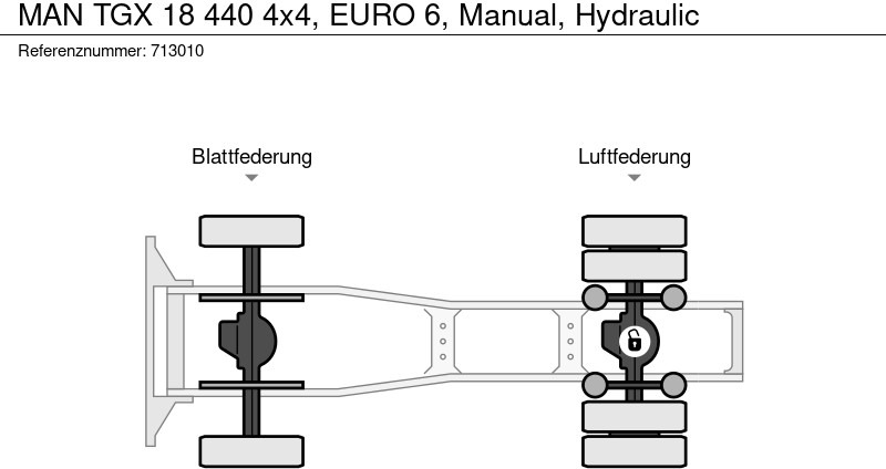 Лизинг на MAN TGX 18 440 4x4, EURO 6, Manual, Hydraulic MAN TGX 18 440 4x4, EURO 6, Manual, Hydraulic: снимка 14
