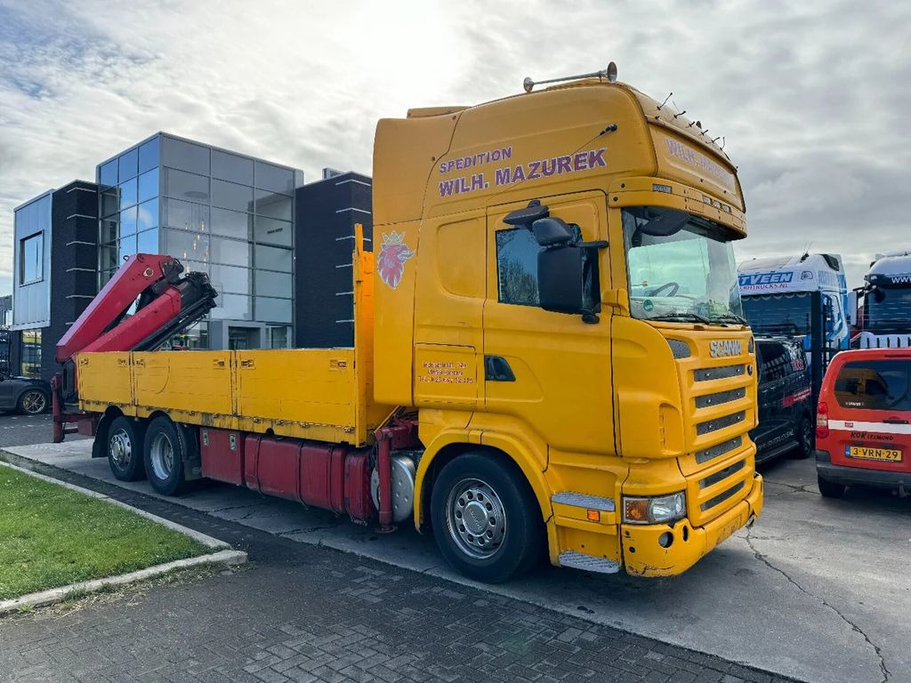 Бордови камион, Камион с кран Scania R500 V8 6X2 EURO 5 + HIAB 377EP-4XS + REMOTE CON: снимка 12