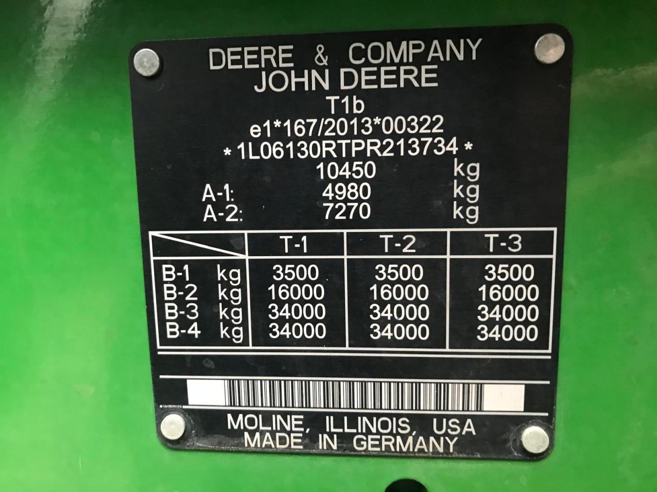 Трактор John Deere 6R 130: снимка 9