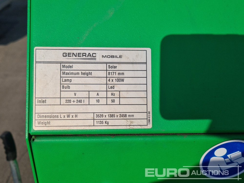 Осветителна кула 2022 Generac Solar: снимка 28