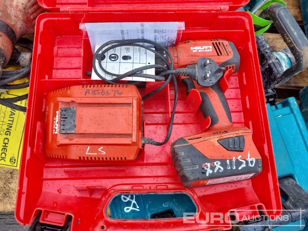 Строително оборудване Pallet of Makita Cordless Drill,Cordless Impact Wrench, 110Volt SDS Drill (3 of), Hilti Cordless Drill, 110Volt SDS Drill: снимка 11